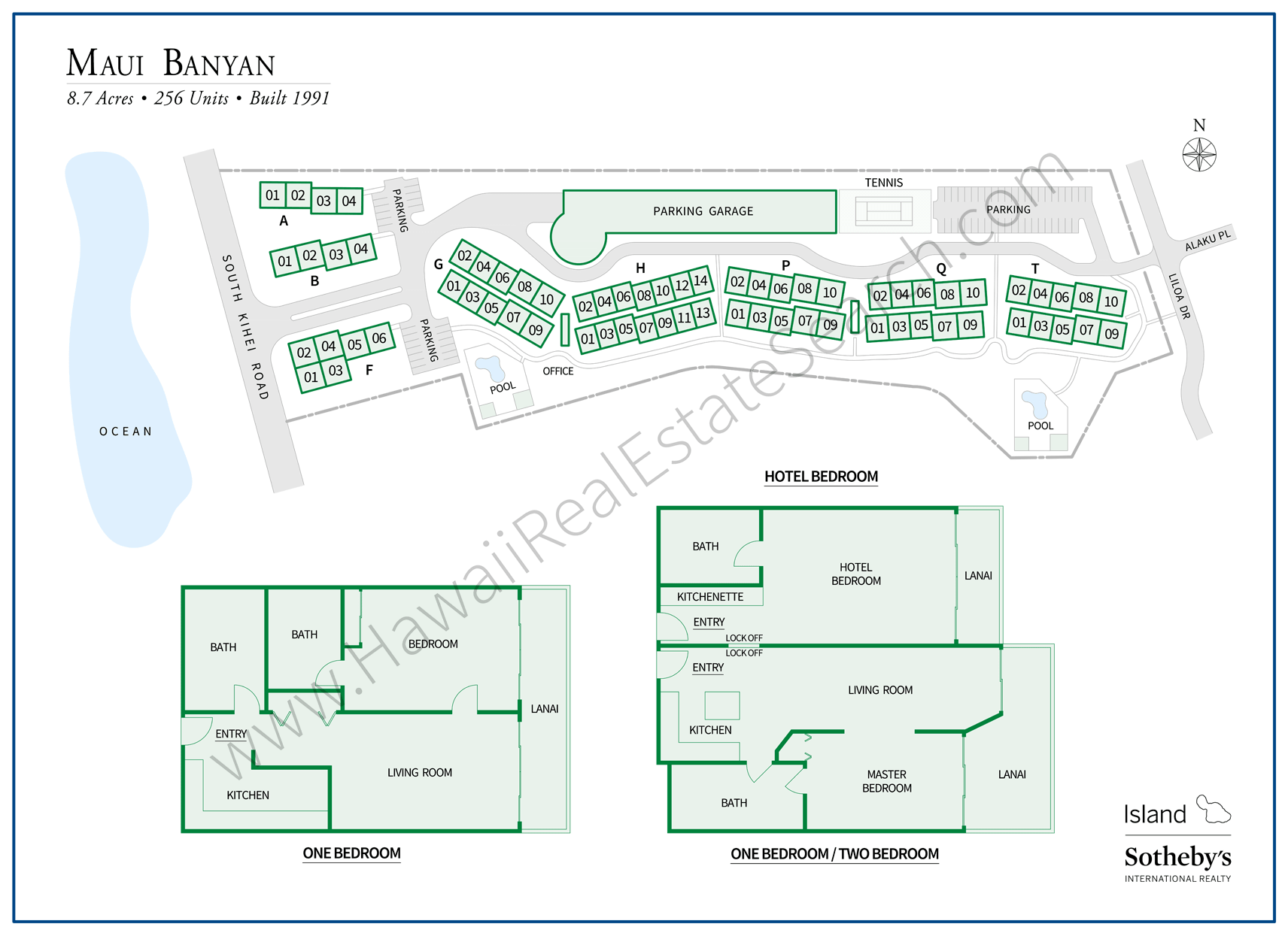 Maui Banyan Floor Plan and Map